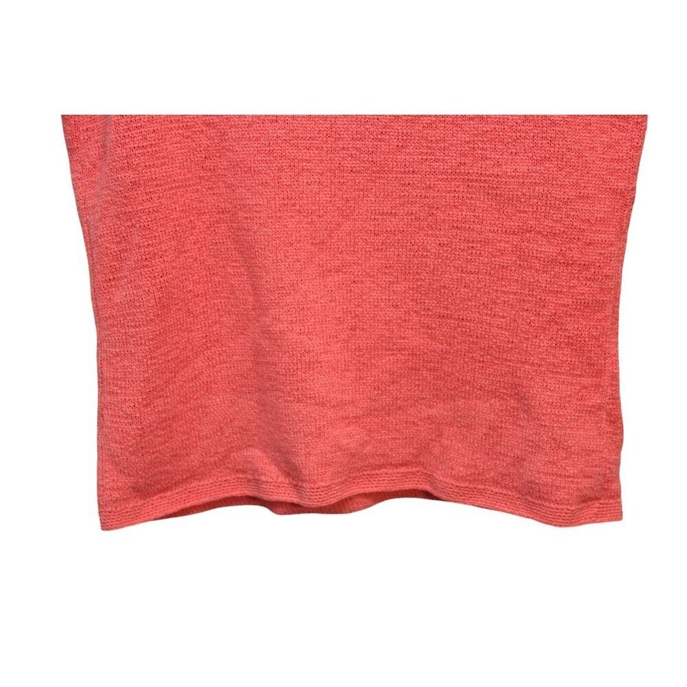 Pendleton Sleeveless Sweater Size Medium Pink Coral Open Knit Preppy Beach Tank - Picture 10 of 11